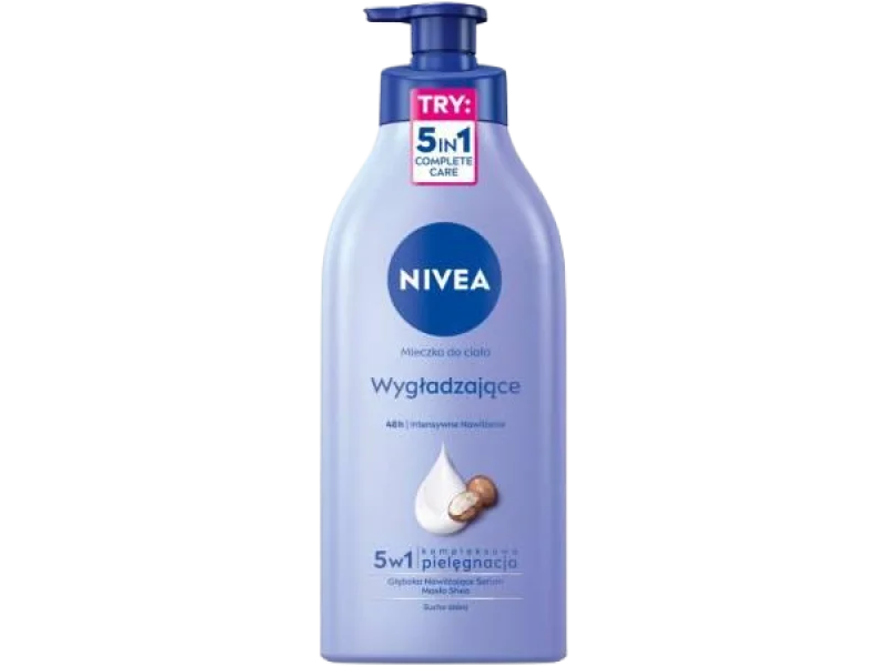 NIVEA Wygładzające mleczko do ciała z pompką, 625 ml