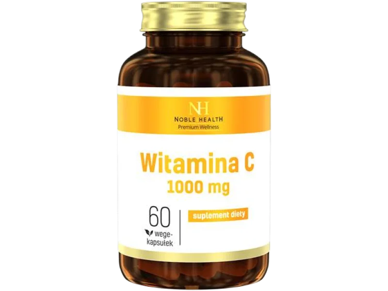 NOBLE HEALTH Witamina C, kapsułki, 1000 mg, 60 kaps.