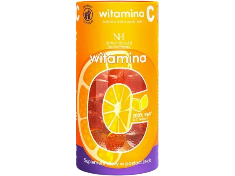 Noble Health Witamina C, żelki, 80 mg, 300 g