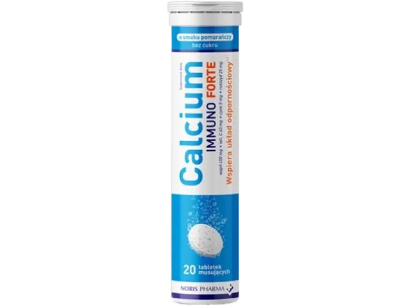 NORIS PHARMA Calcium Immuno Forte, tabletki musujące, 20 tabl.