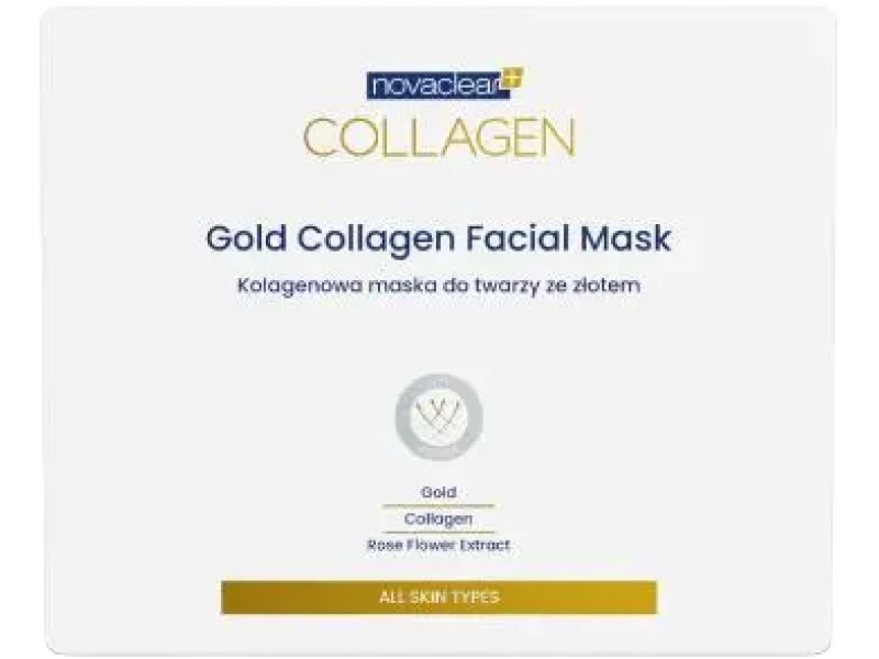 Novaclear Collagen Gold collagen facial mask, maska, 1 szt.
