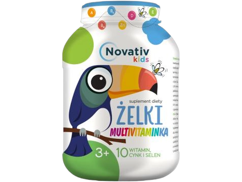 Novativ Kids multivitaminka, żelki, 150 g