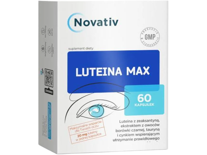 Novativ Luteina Max, kapsułki, 60 kaps.