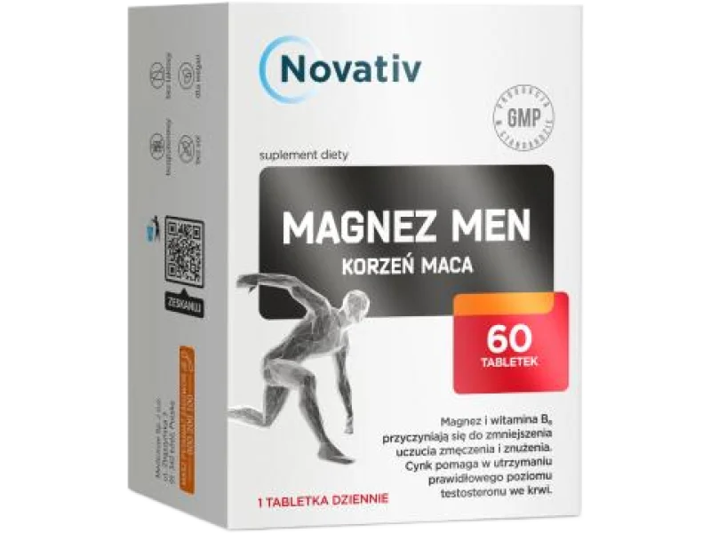 Novativ Magnez Men, tabletki, 60 tabl.