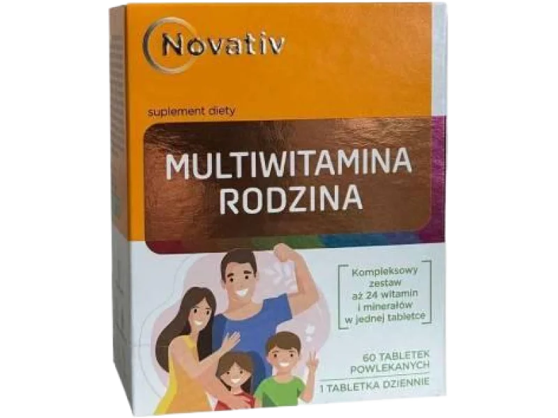 Novativ Multiwitamina Rodzina, tabletki, 60 tabl.