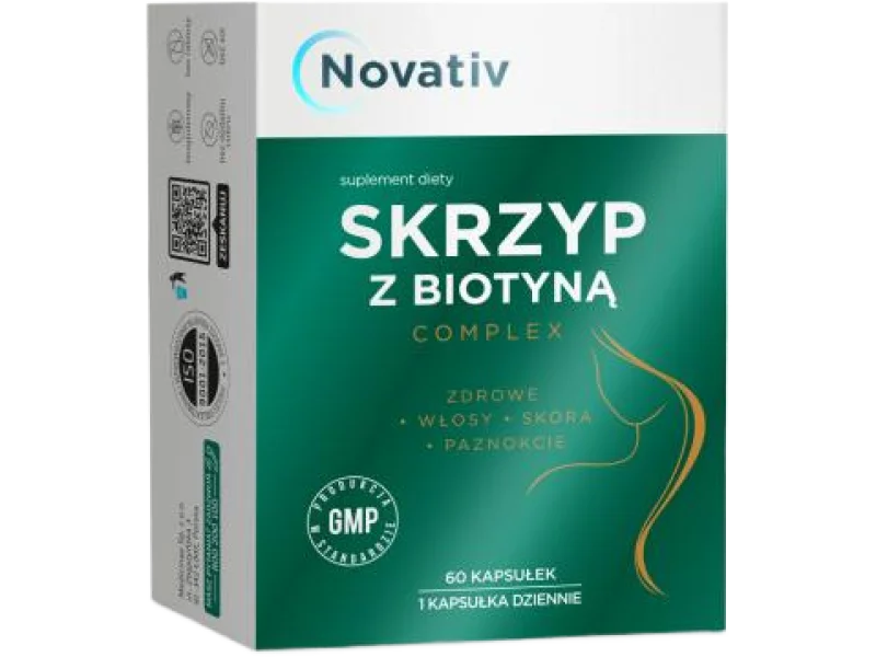 Novativ Skrzyp z biotyną complex, kapsułki, 60 kaps.