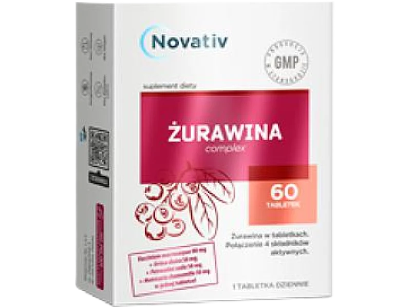 Novativ Żurawina Complex, tabletki powlekane, 60 tabl.