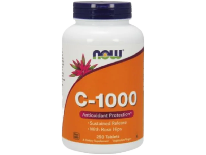 NOW C-1000 Sustained Release, tabletki, 1000 mg, 250 tabl.