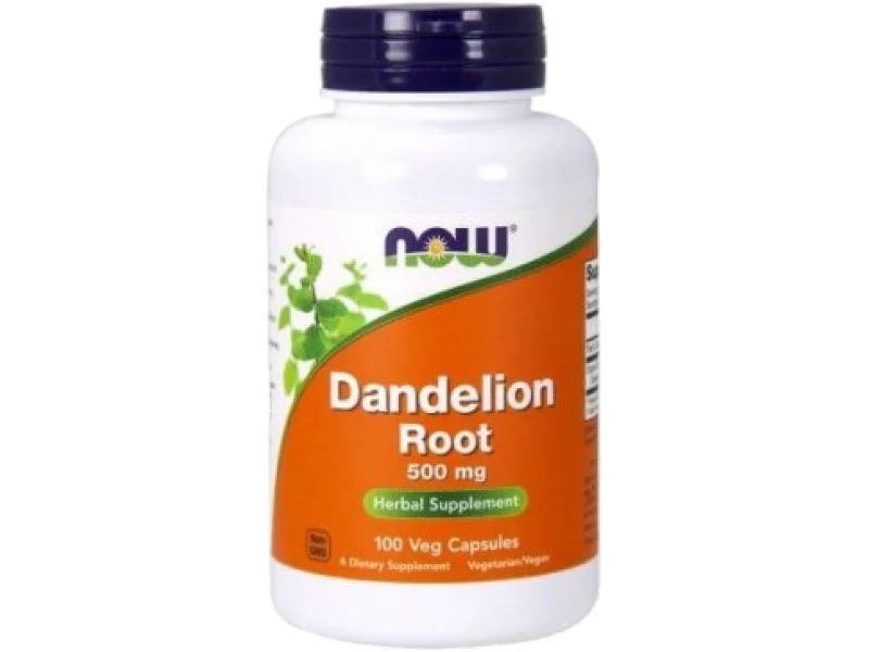 NOW Dandelion root 500mg, kapsułki, 500 mg, 100 kaps.
