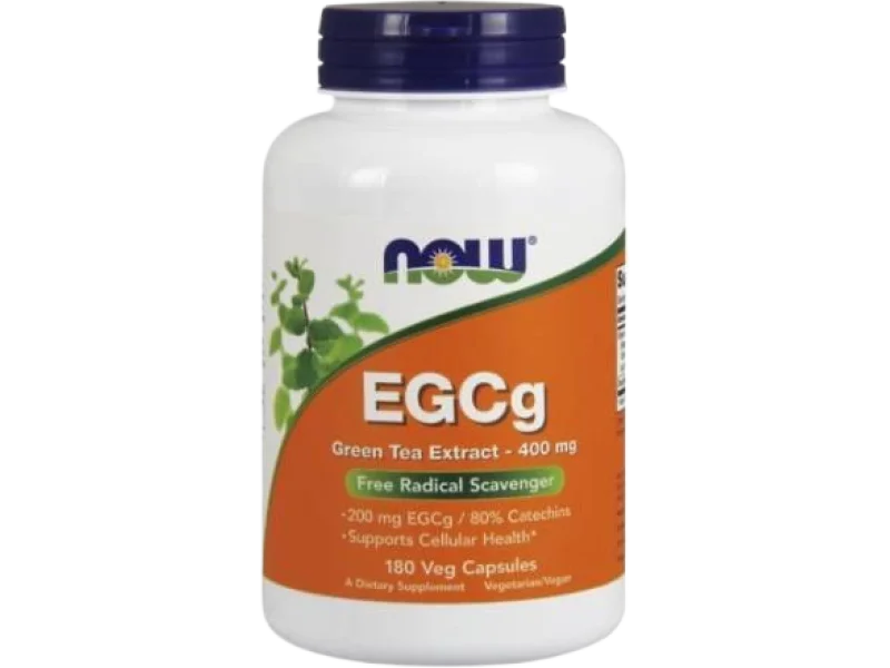 NOW EGCg Green Tea Extract, kapsułki, 400 mg, 180 kaps.