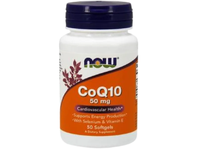 NOW Foods CoQ10 with Selenium & Vitamin E, kapsułki miękkie, 50 mg, 50 kaps.