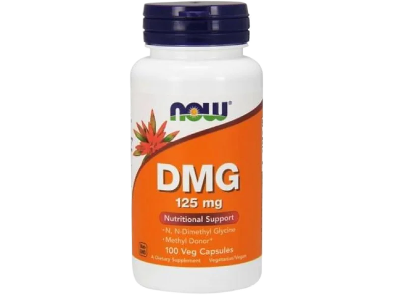 NOW FOODS DMG, kapsułki, 125 mg, 100 kaps.