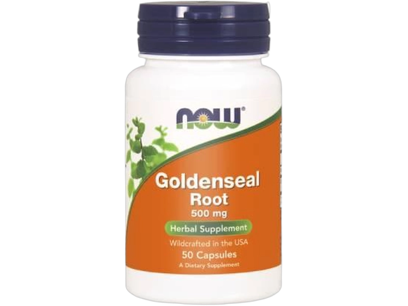Now Foods Goldenseal Root, kapsułki, 500 mg, 50 kaps.
