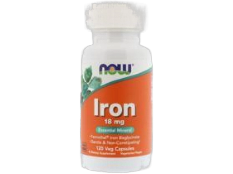 Now Foods Iron, kapsułki, 18 mg, 120 kaps.