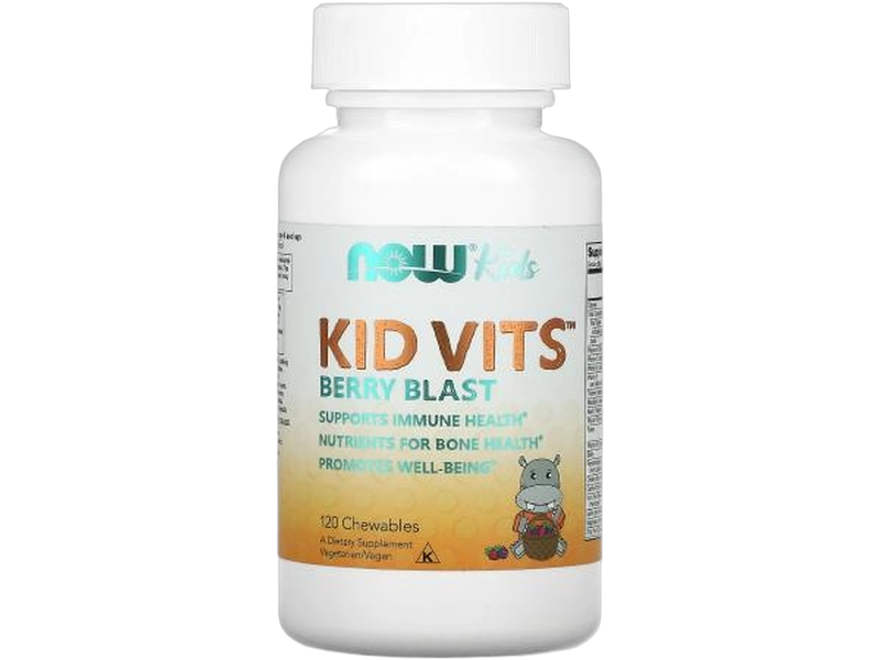 Now Foods Kid Vits witaminy i minerały dla dzieci, tabletki do żucia, 120 tabl.