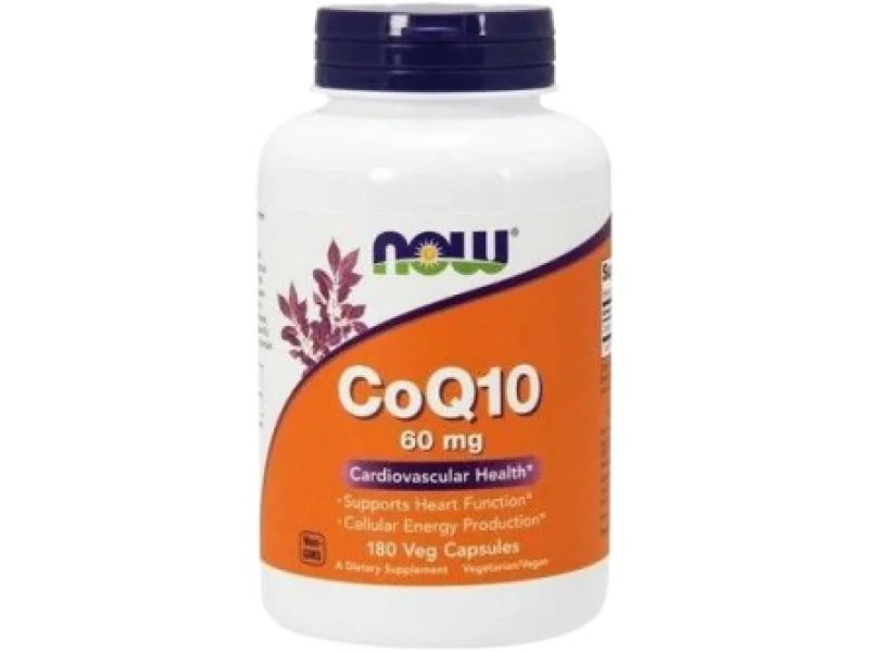 Now Foods Koenzym Q10 60mg, kapsułki, 60 mg, 180 kaps.