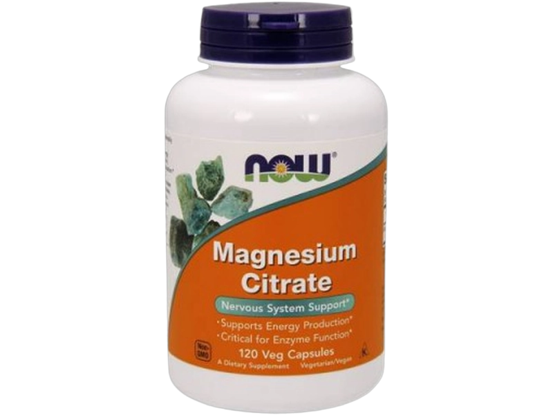 Now Foods Magnesium Citrate, kapsułki, 133 mg, 120 kaps.