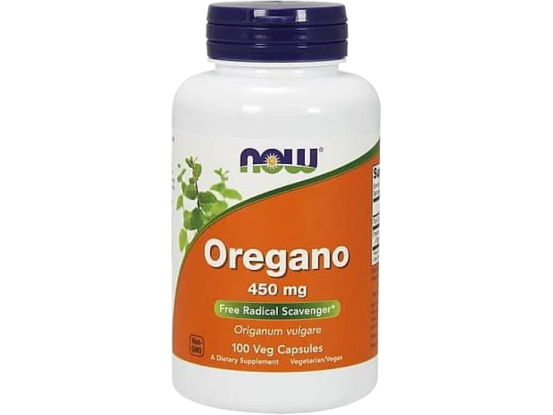 Now Foods Oregano, kapsułki, 450 mg, 100 kaps.