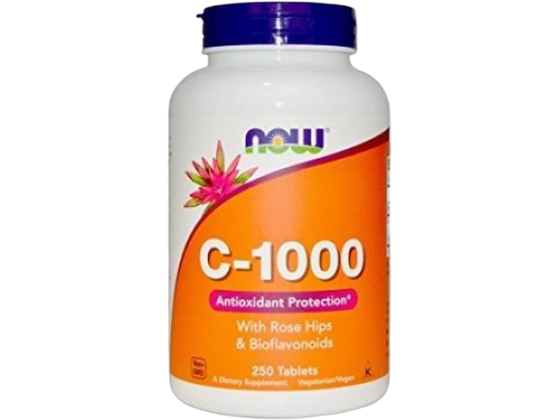 Now Foods Witamina C-1000, kapsułki, 1000 mg, 250 kaps.