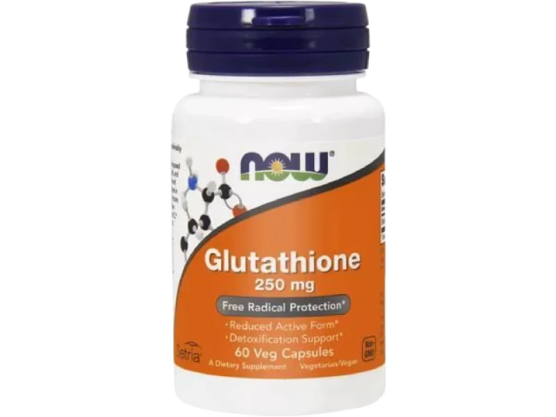 NOW Glutathione, kapsułki, 250 mg, 60 kaps.