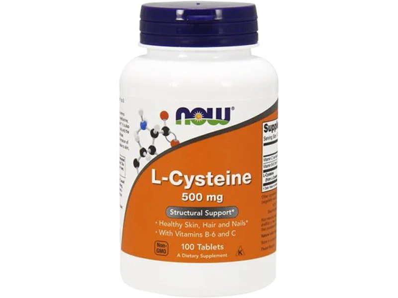 Now L-cysteine, tabletki, 500 mg, 100 tabl.