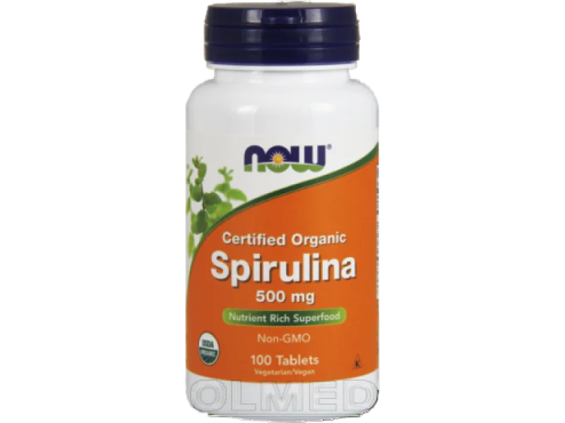 NOW Spirulina, tabletki, 500 mg, 500 tabl.