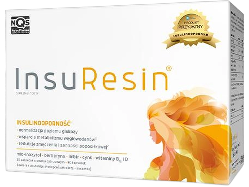 Nutro Pharma Insuresin, saszetki + kapsułki, 30 + 60 sasz. + kaps.