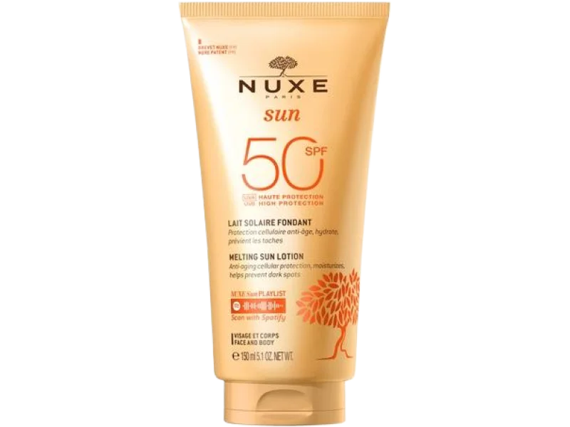 NUXE Sun mleczko do opalania, twarz i ciało SPF 50, 150 ml