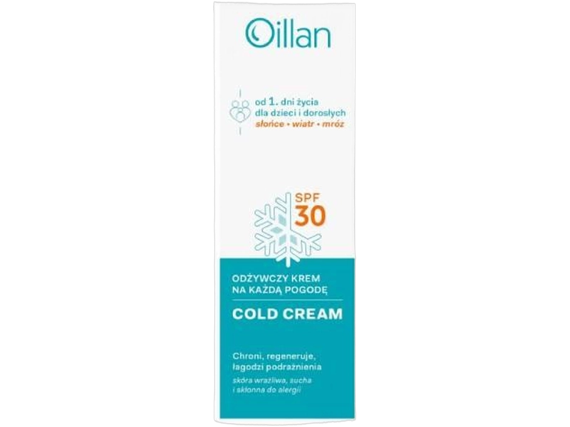 Oillan Cold Cream, krem odżywczy na każdą pogodę SPF 30, 50 ml