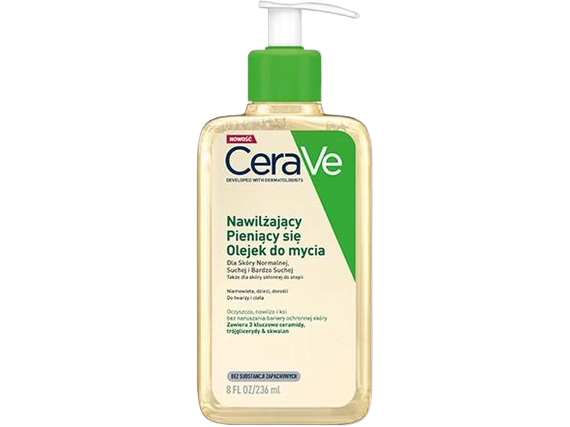 CeraVe nawilżający pieniący się olejek do mycia, 236 ml