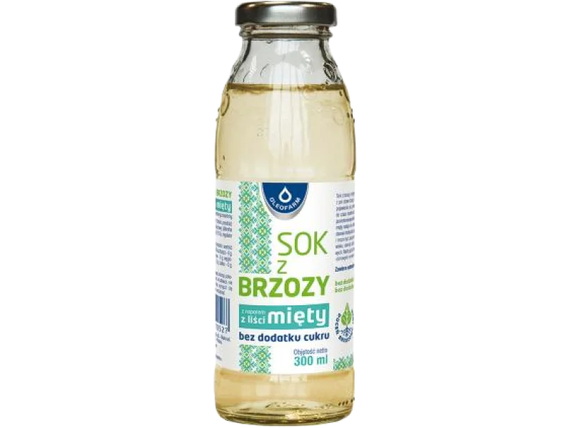 OLEOFARM Sok z brzozy z miętą, płyn, 300 ml