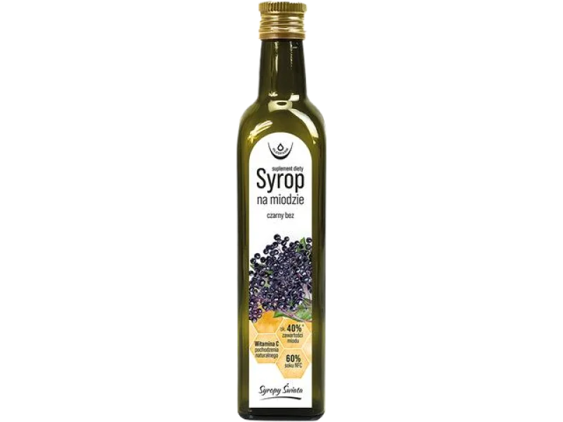 Oleofarm Syrop na miodzie Czarny bez, 24 mg, 250 ml