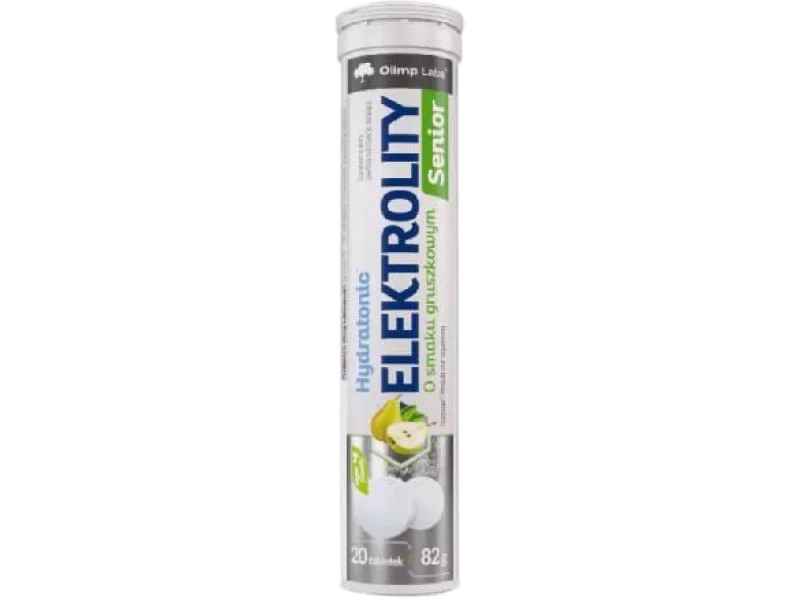 Olimp Hydratonic Elektrolity Senior o smaku gruszkowym, tabletki musujące, 20 tabl.