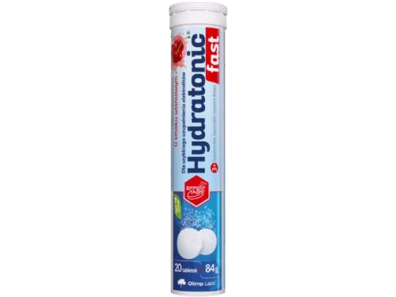 OLIMP Hydratonic Fast smak wiśniowy, tabletki musujące, 20 tabl.