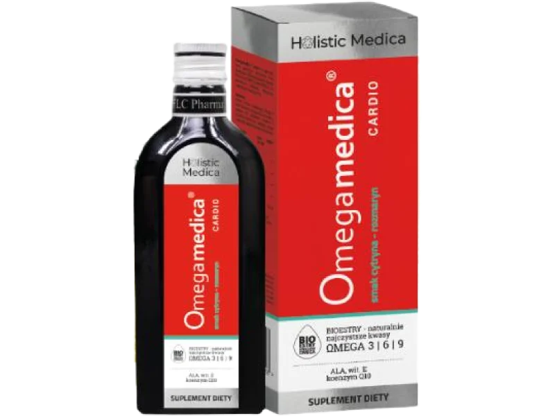 OMEGAMEDICA Cardio – wsparcie układu krążenia cytryna-rozmaryn, płyn, 250 ml