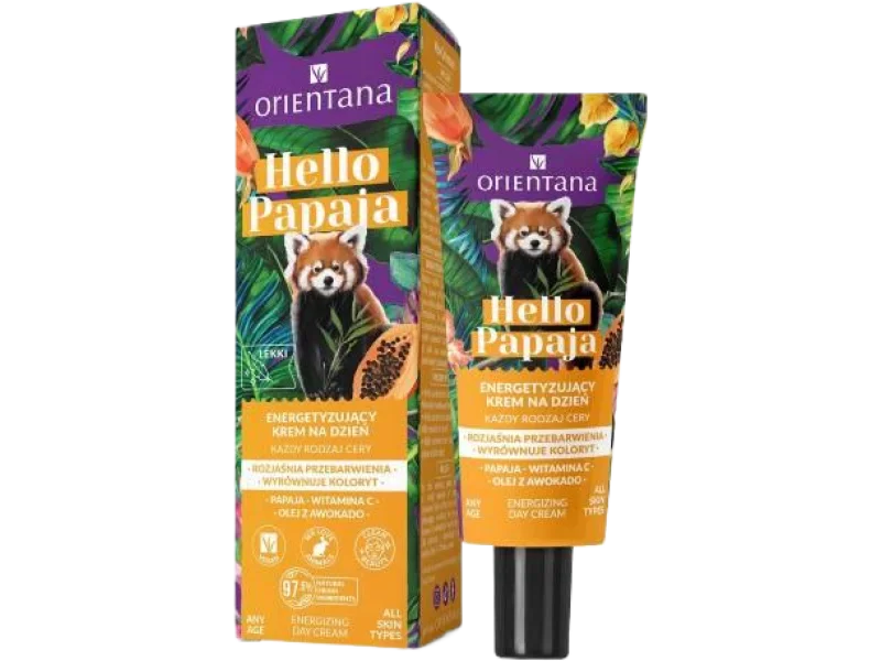 ORIENTANA Hello Papaja Energetyzujący krem do twarzy na dzień, 40 ml