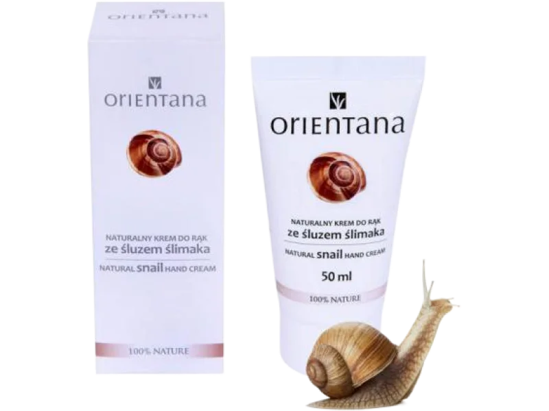 ORIENTANA Naturalny krem do rąk ze śluzem ślimaka, 50 ml