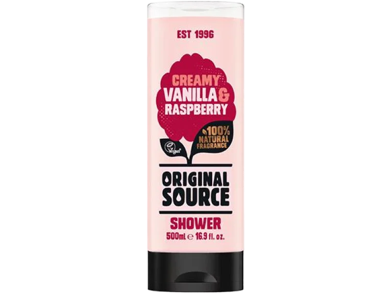 Original Source creamy vanilla & raspberry, żel, 500 ml