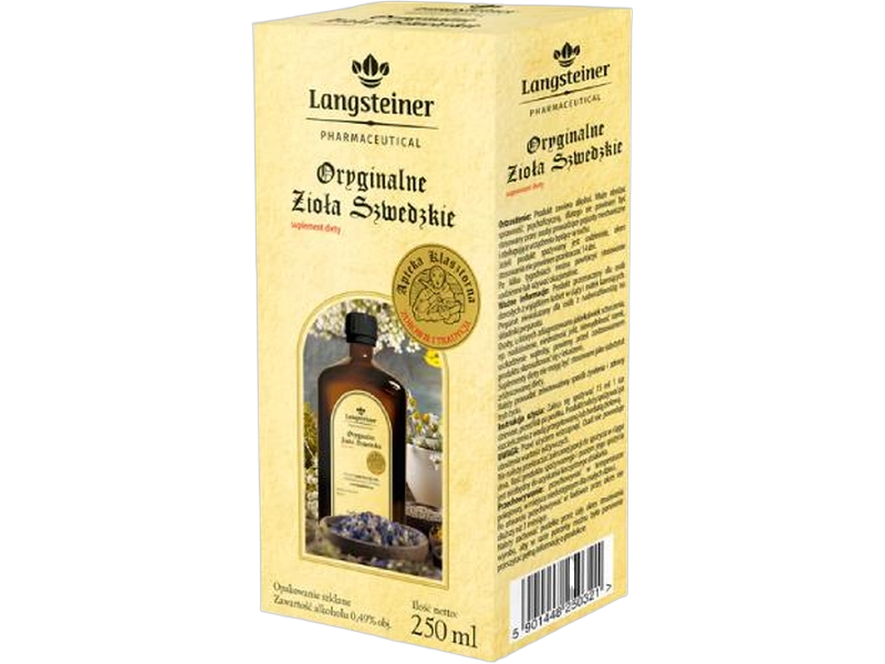 Langsteiner Bitter oryginalne zioła szwedzkie, płyn, 1000 ml