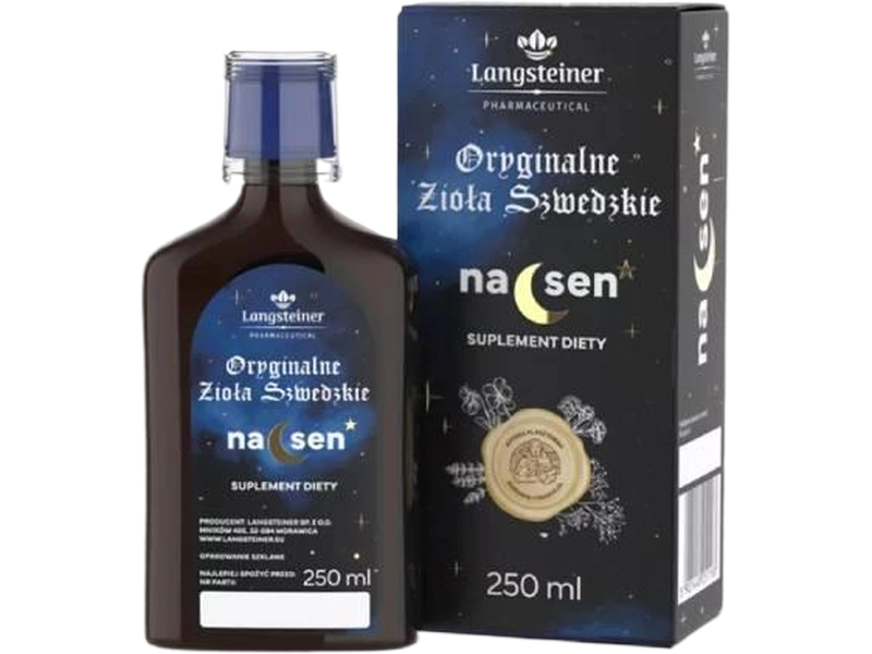 Oryginalne zioła szwedzkie na sen, płyn, 250 ml