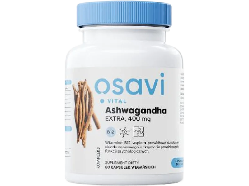 OSAVI Vital Ashwagandha Extra, kapsułki, 400 mg, 60 kaps.