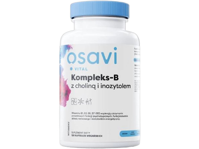 OSAVI Vital Kompleks-B z choliną i inozytolem, kapsułki, 120 kaps.
