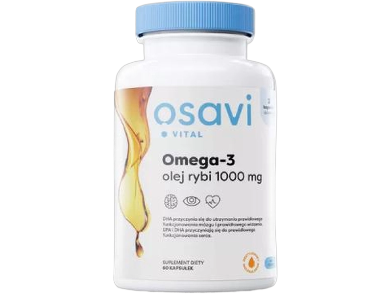 OSAVI Vital Omega-3 olej rybi, kapsułki miękkie, 60 kaps.