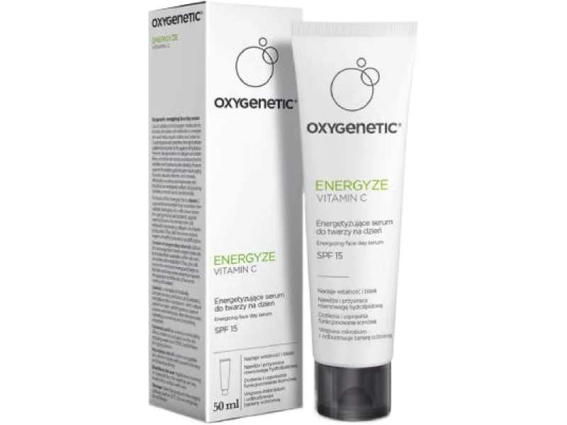Oxygenetic Energyze Vitamin C Energetyzujące serum do twarzy na dzień SPF15, 50 ml
