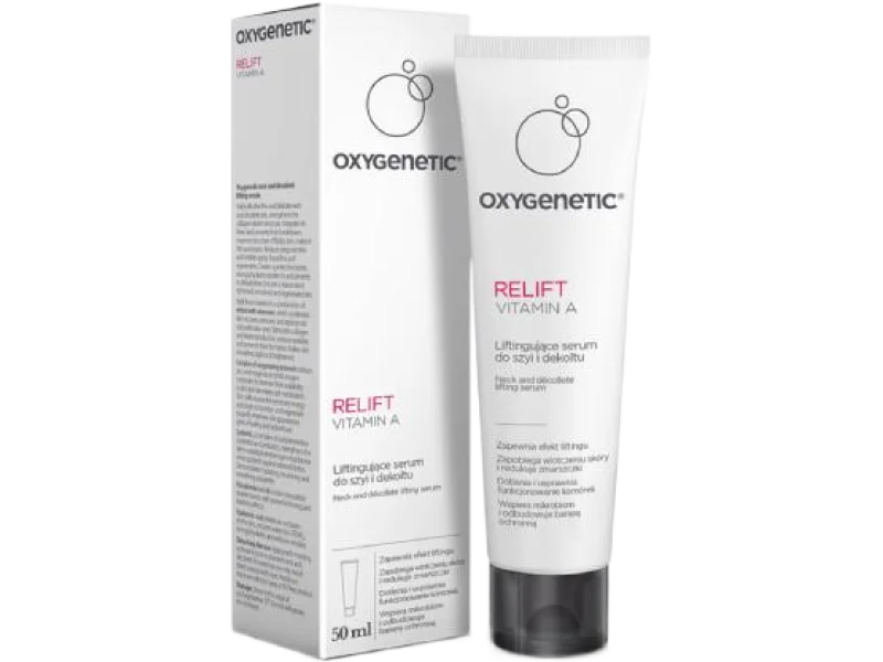 Oxygenetic Relift Vitamin A Liftingujące serum do szyi i dekoltu, 50 ml