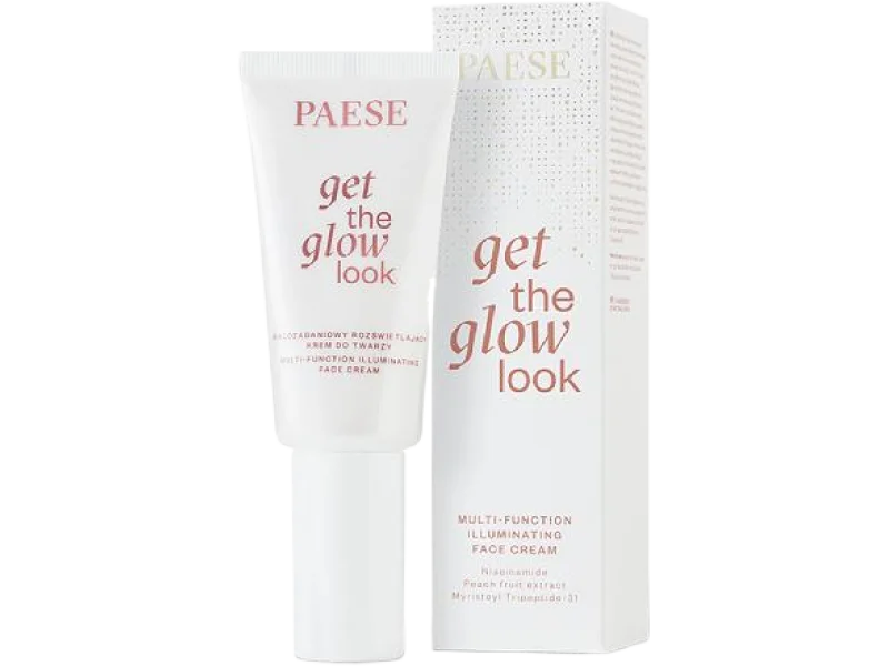 Paese Get The Glow Look Wielozadaniowy rozświetlający krem do twarzy, 30 ml