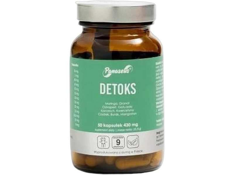 Panaseus Detoks, kapsułki, 50 kaps.