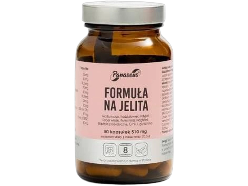 Panaseus Formuła na jelita, kapsułki, 50 kaps.