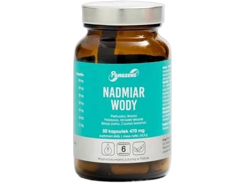 Panaseus Nadmiar wody, kapsułki, 50 kaps.