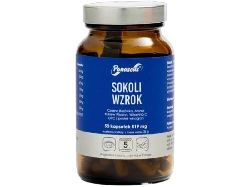 Panaseus Sokoli wzrok, kapsułki, 50 kaps.